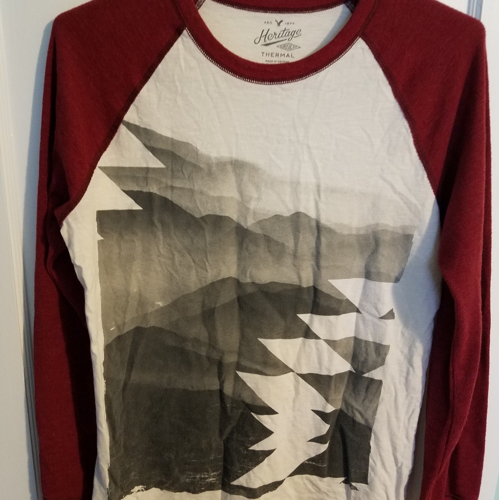 American Eagle Brand Long Sleeve Printed Thermal